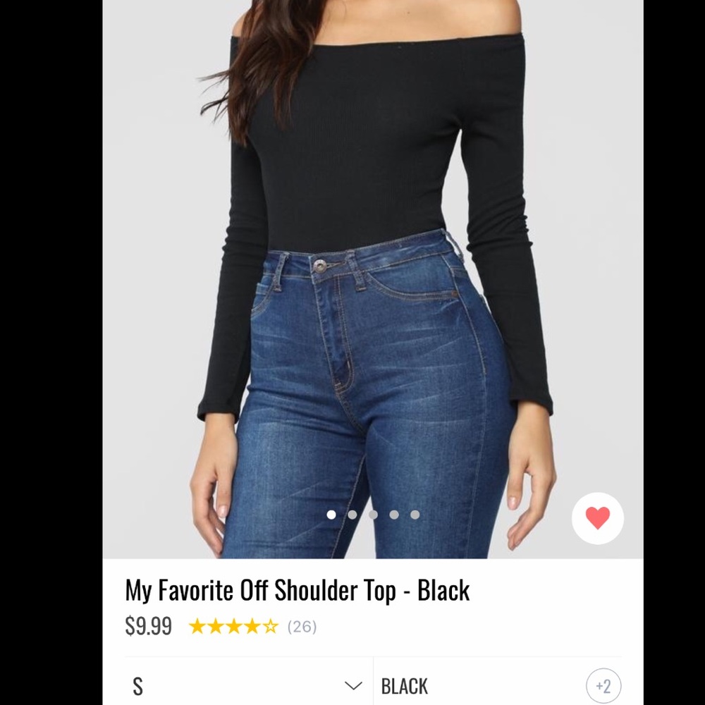 FashionNovas “ my Favorite off the shoulder top”